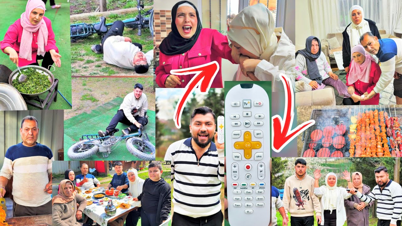 خملين عضت ايد مزكين//أمي عيطت بالغرفة خفنا كتير😭يوم كامل تحكم بالعيلة//عملنا مشاوي😋طبخنا خبيزة😋