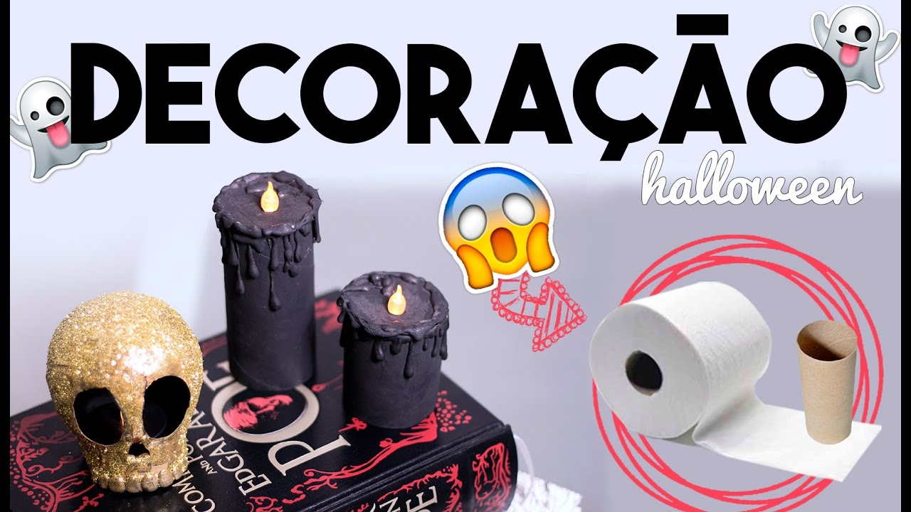DIY Lixo ao Luxo - Decoração de Halloween com Papel Higiênico