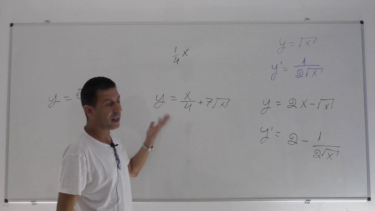 חקירת פונקציית שורש-שיעור 1 -איך גוזרים פונקציית שורש