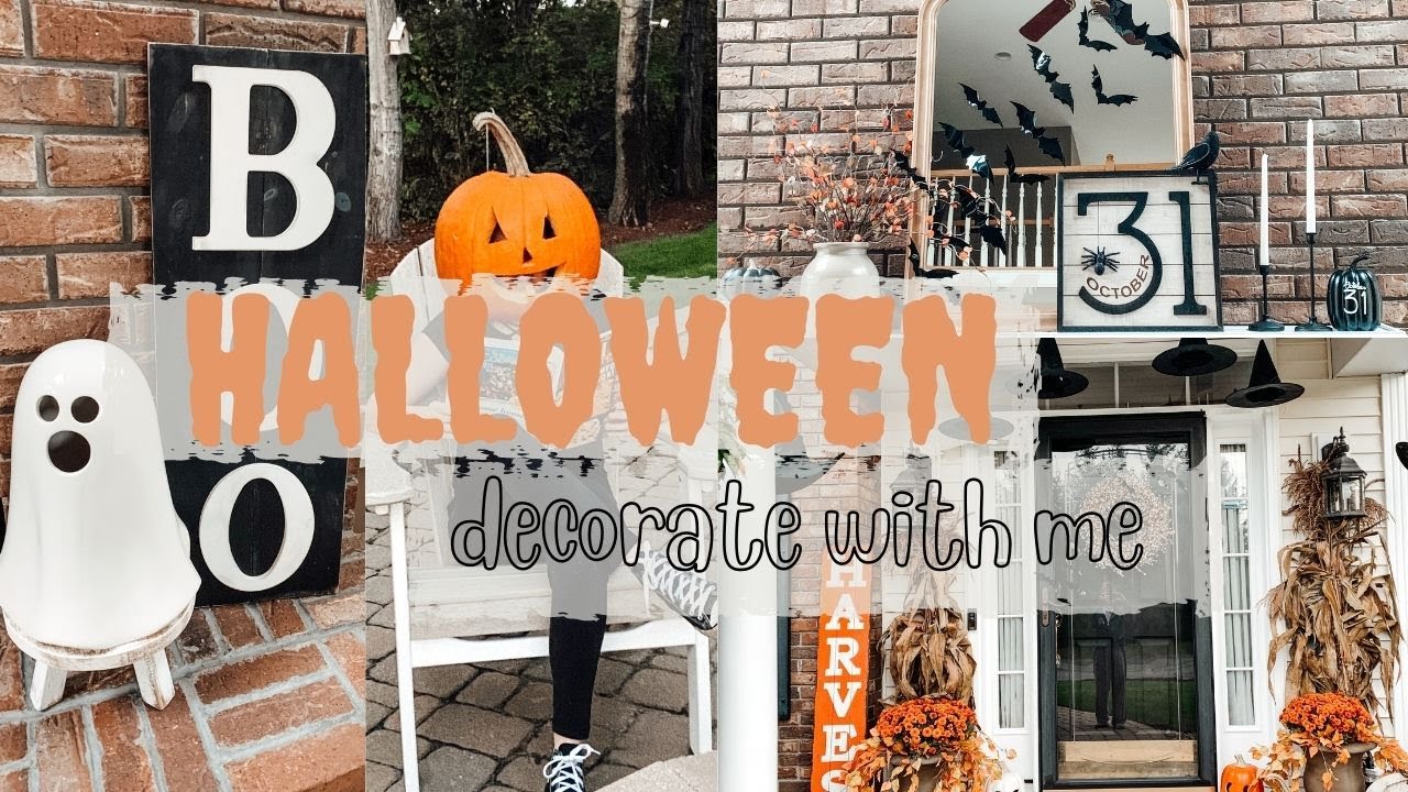 COZY HALLOWEEN DECORATE WITH ME | HALLOWEEN DECORATING IDEAS| COZY HALLOWEEN DECOR