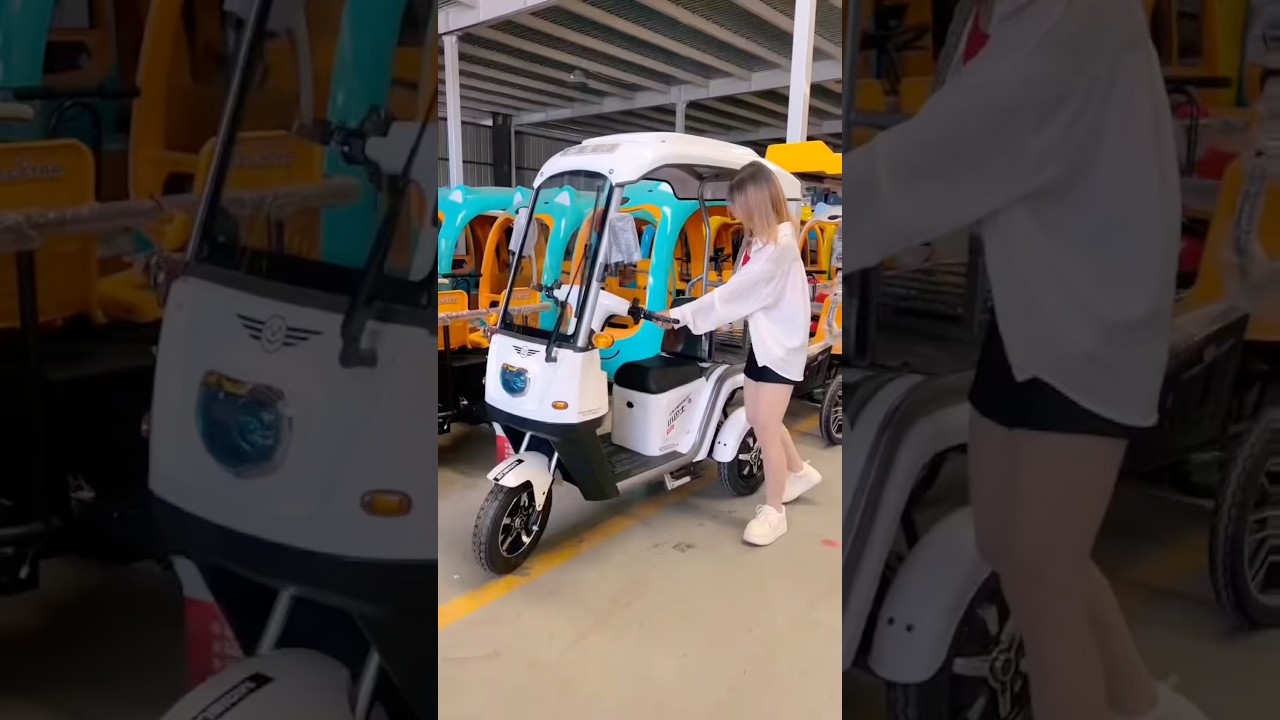 Fast food delivery with our Electric 3-Wheeler #ChineseEV #ElectricVehicle #EV #EVLife #fyp#shorts