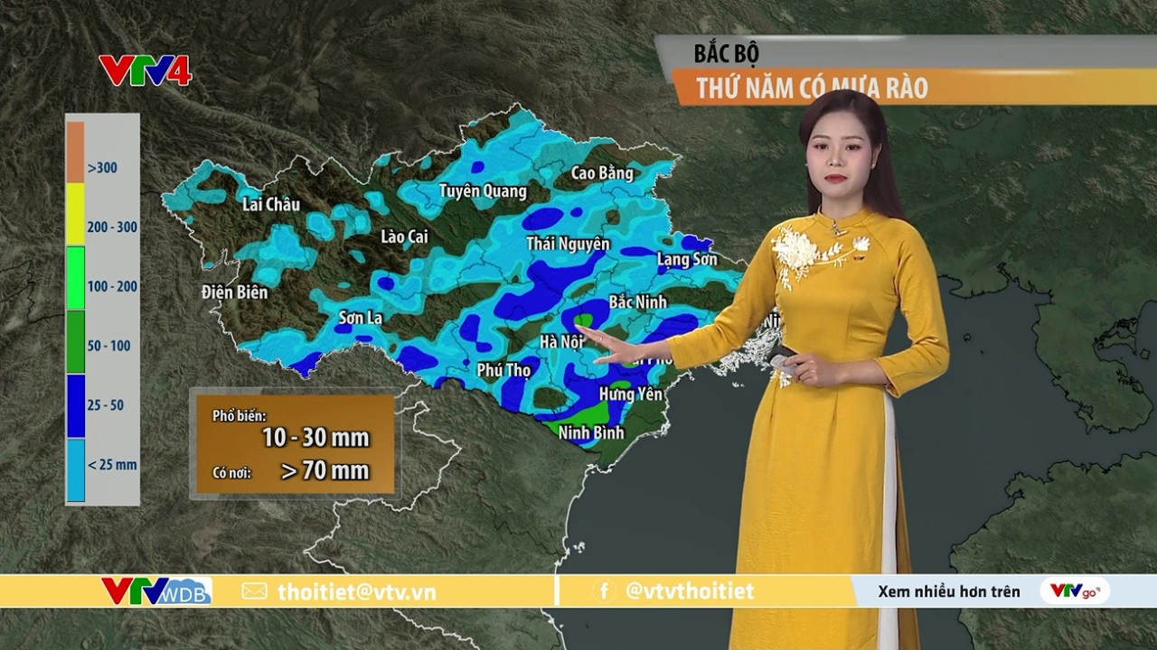 Dự báo thời tiết du lịch 3 ngày tới từ ngày 26 đến ngày 28/02/2026 | VTVWDB