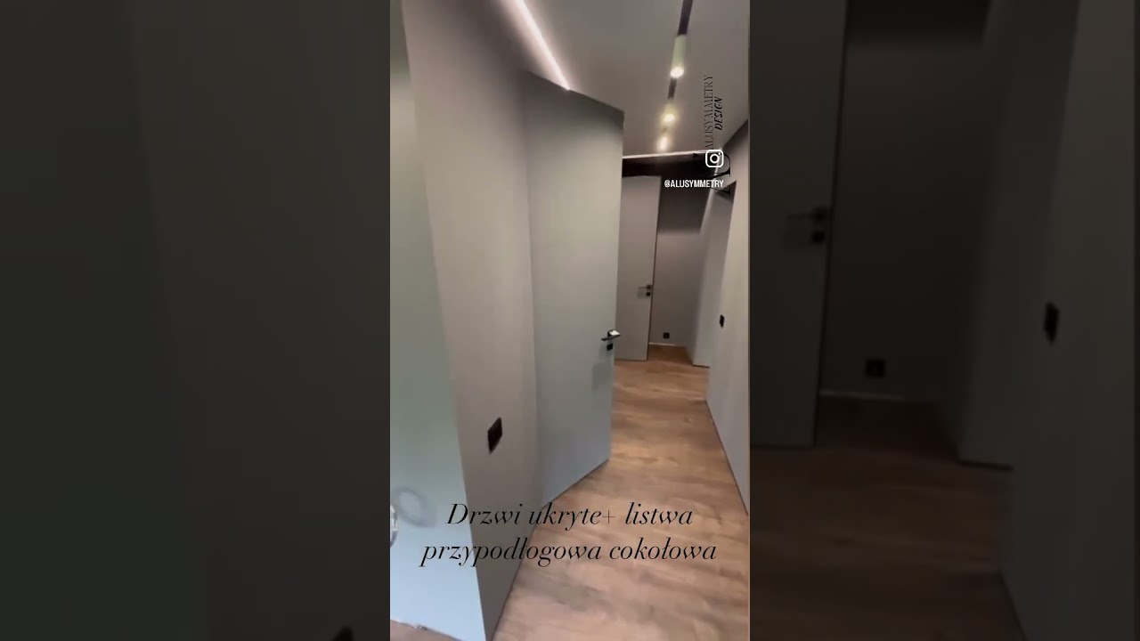 Drzwi ukryte+listwa przypodłogowa cokołowa #wroclaw#drzwiukryte#listwaprzypodlogowa