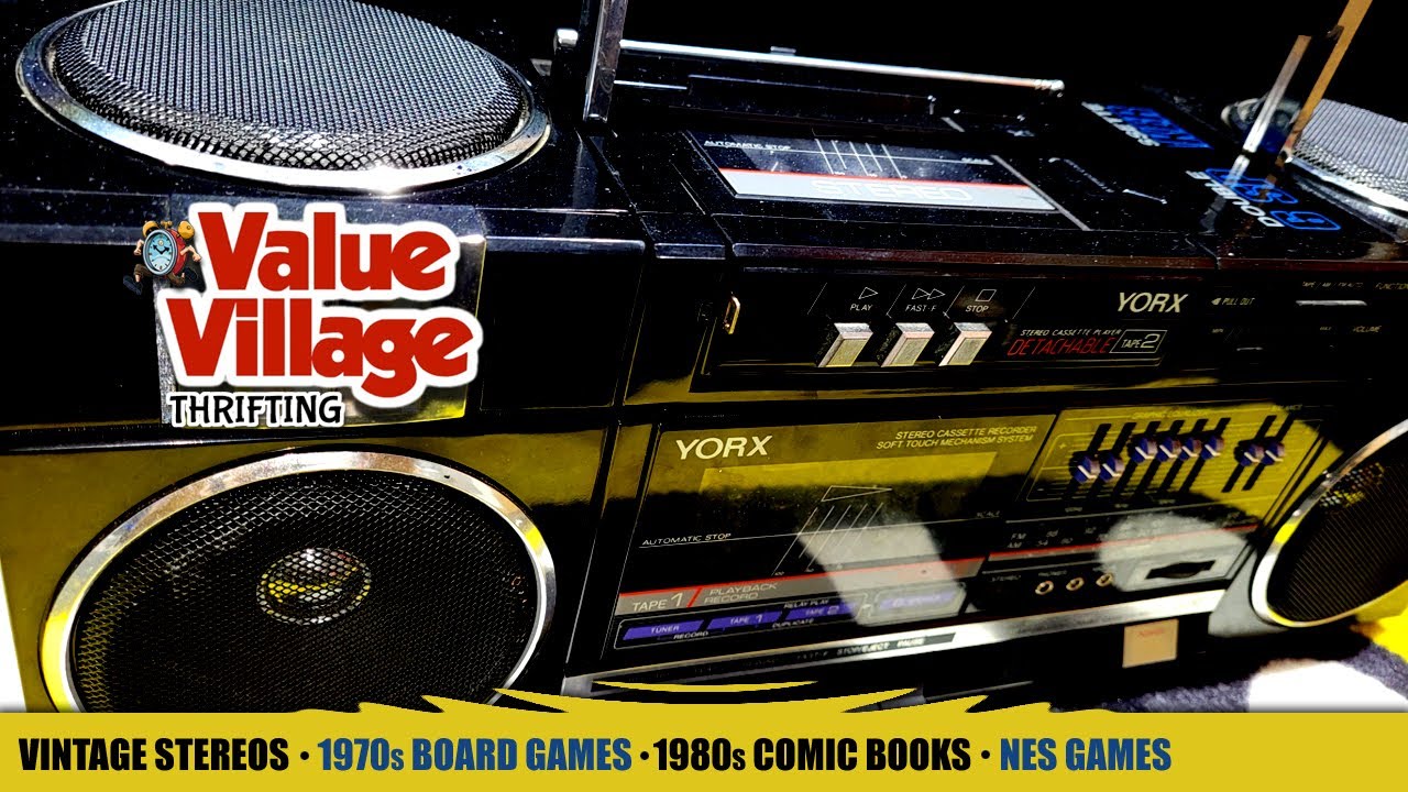 S2:E1 THRIFTING - Yorx Cassette Player, 80s Omega Virus Game, NES Nintendo Games, Vintage Snowmobile