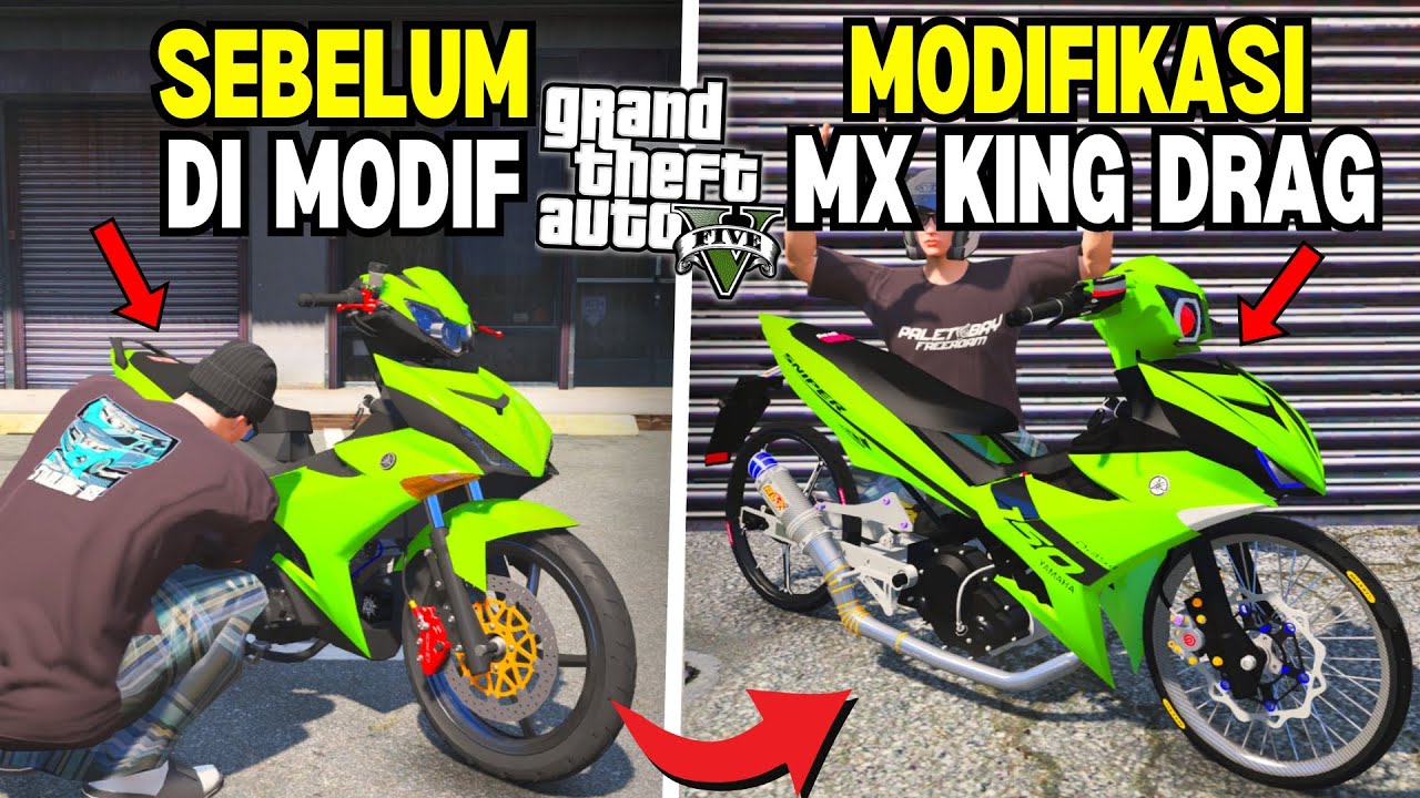 Aku Modifikasi Motor MX KING Drag Langka Untuk Ikut Konvoi ke Gunung - GTA 5 MOD