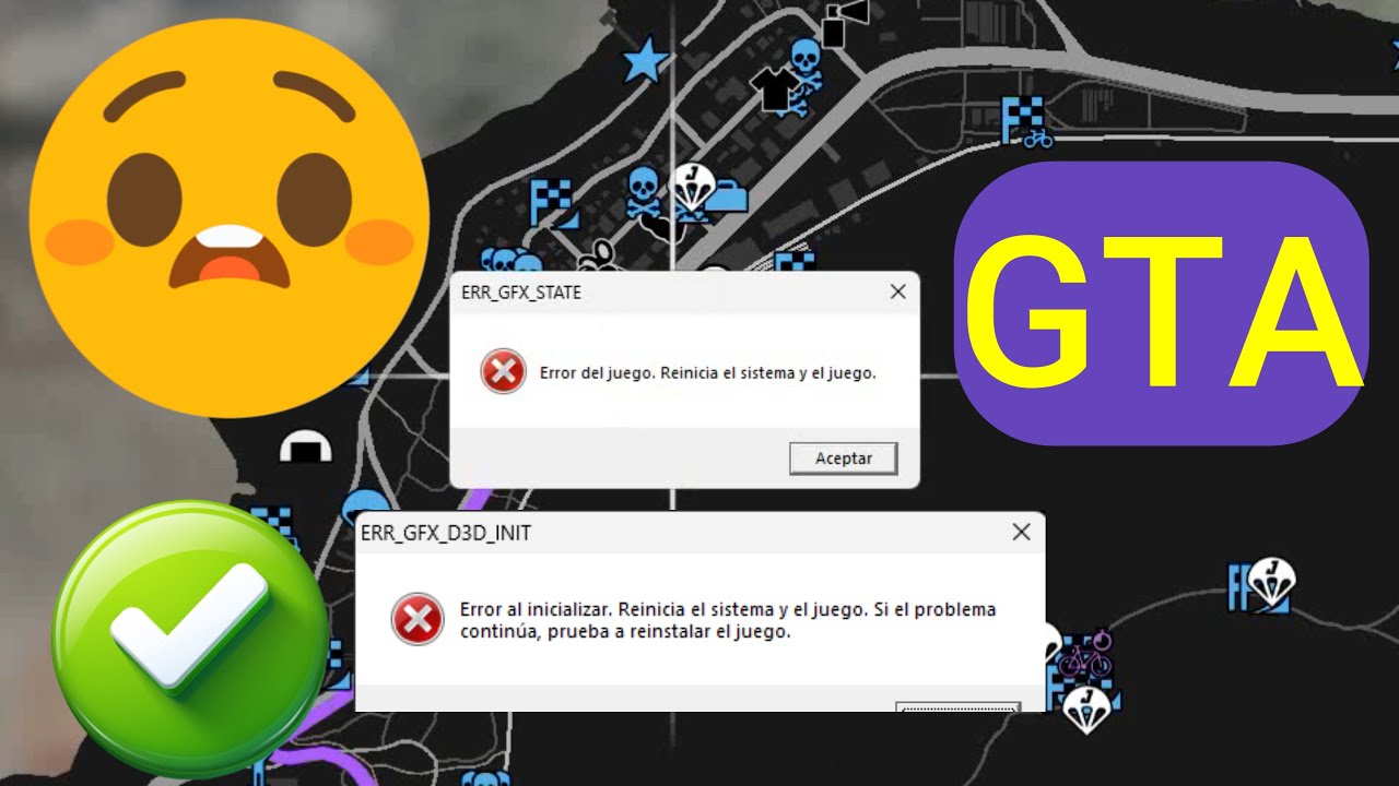 ✅Como solucionar ERR_GFX_STATE y ERR_GFX_D3D_INIT en gta online y modo historia