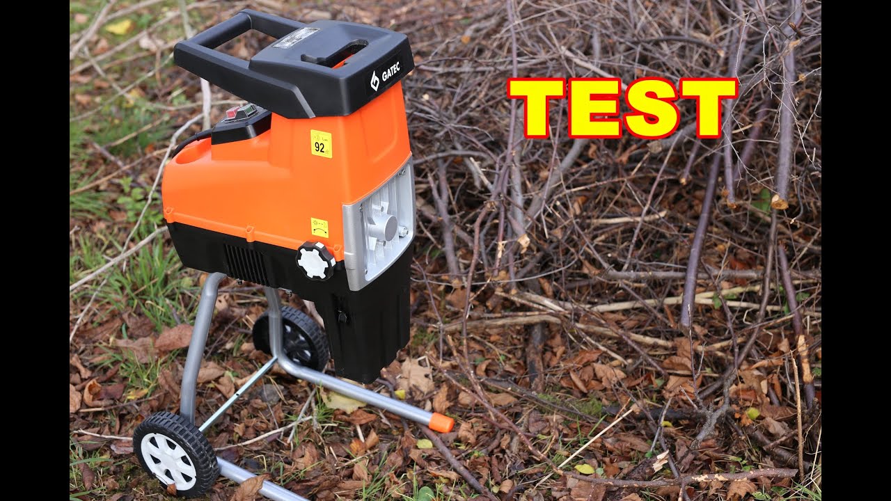 Электрический измельчитель веток Gatec GT 244 RE TEST Garden Chipper 2800W