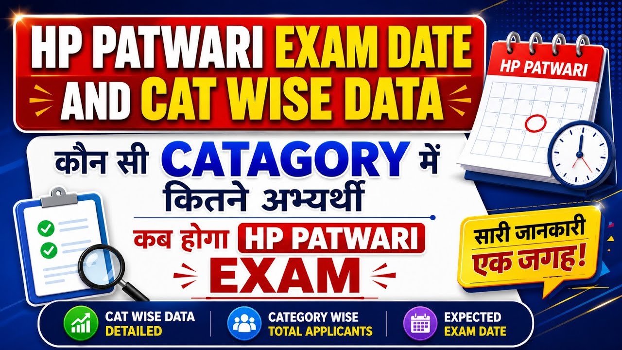 HP Patwari Exam Date and Total Applicants, When Will the HP Patwari Exam Be Held, How to Prepare ...