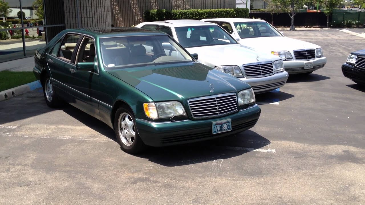 W140s at the Mercedes-Benz Classic Center