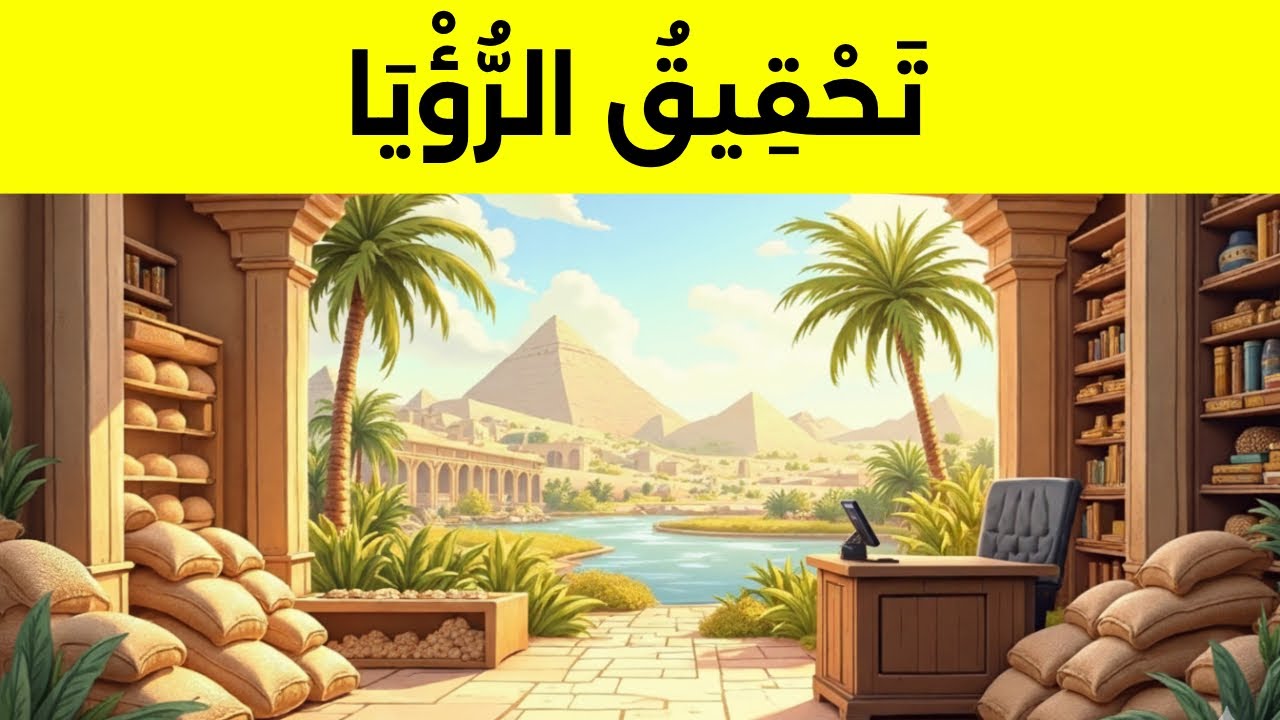 #قصص_اسلامية قصة يوسف الصديق عليه السلام للأطفال (الجزء الثاني) | تحقيق الرؤيا! 🌟🌙👑