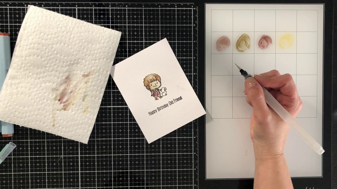 Montone Inspired Watercoloring with Kindred Stamps!