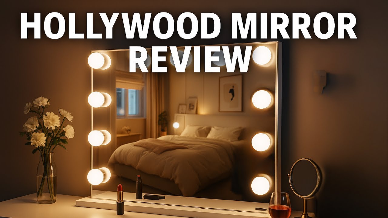 Hollywood Vanity Mirror Review | 14 LED Lighted Makeup Mirror Unboxing & Demo