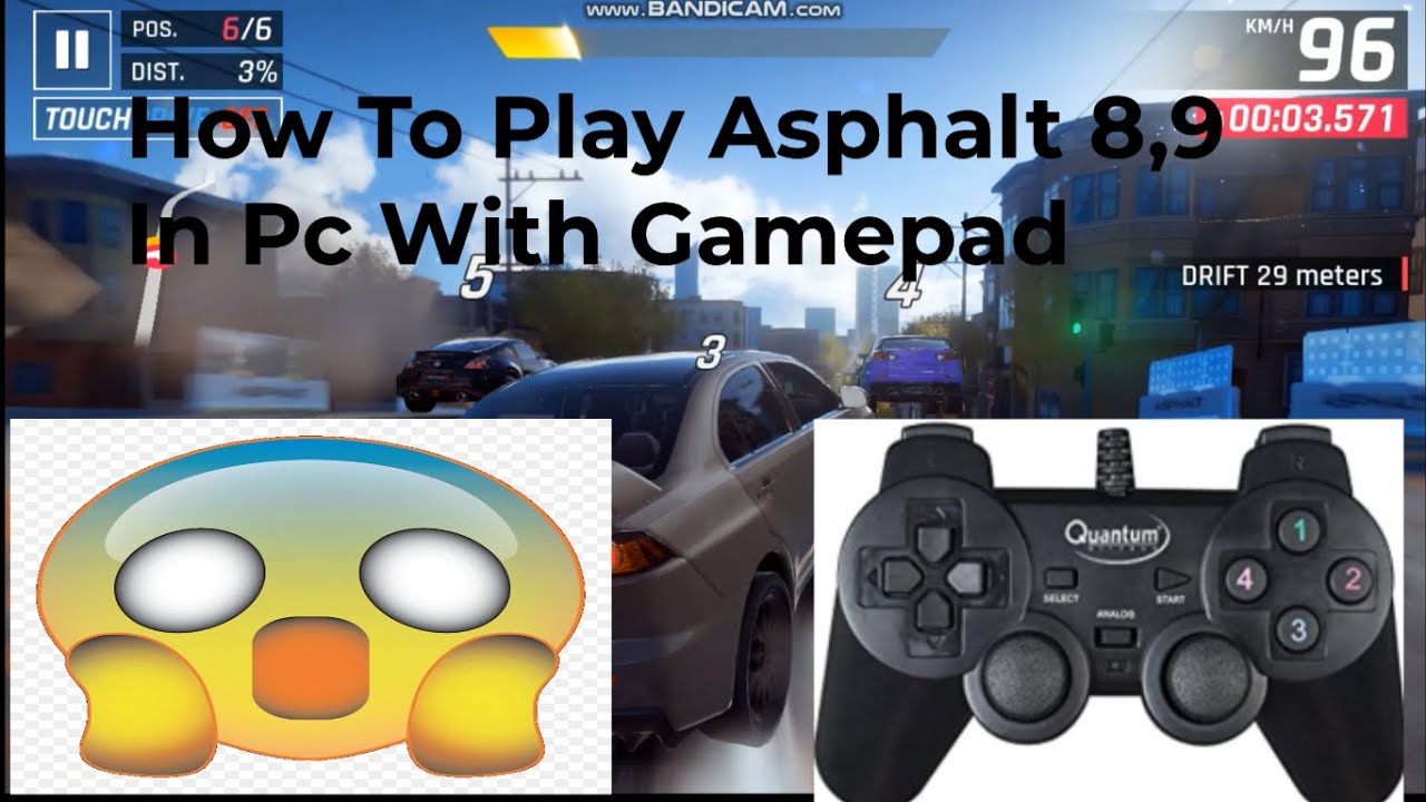How To Play Asphalt 8,9 In Pc With Gamepad