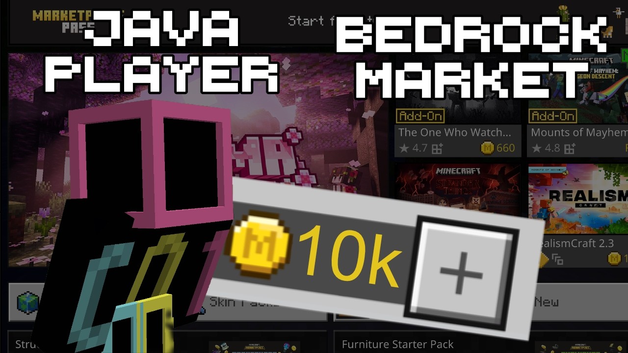 Java Player Tries the Bedrock Marketplace