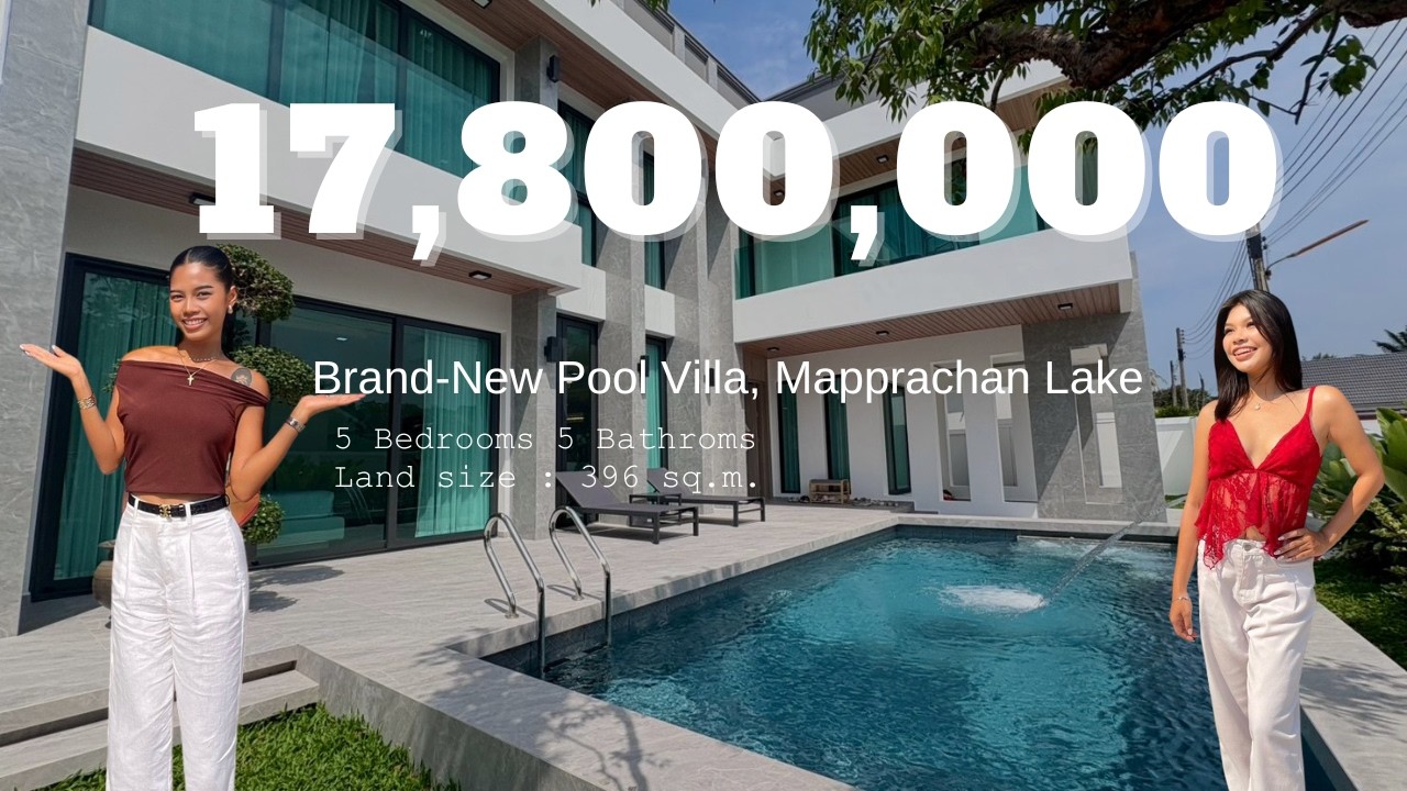 Brand-new Luxuxy Pool Villa 5 Bed - Mabprachan Lake, Pattaya