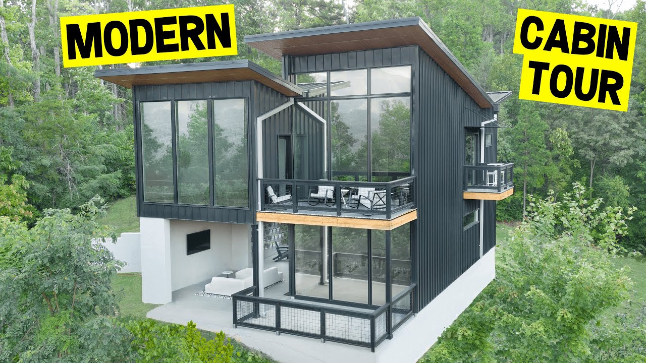HUGE ULTRA-MODERN LUXURY CABIN w/ Insane Mountain Views! (Full Tour)