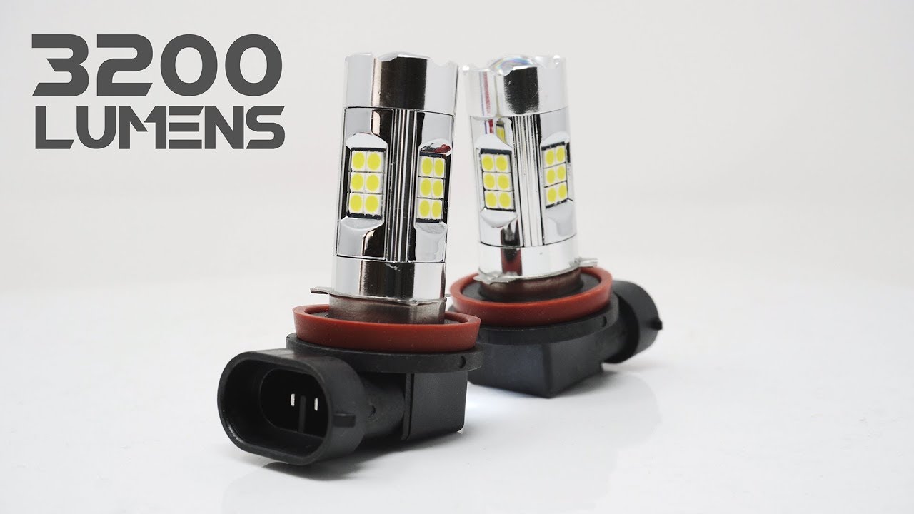 Alla Lighting's 3030 27-SMD Golden Yellow LED Fog Light Bulbs | 3200 Lumens