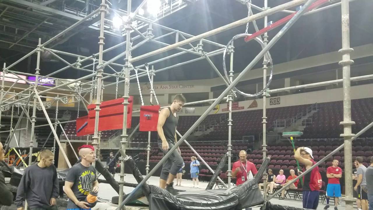 Matthew Day Ninja Warrior- UNAA Finals Prelims Run