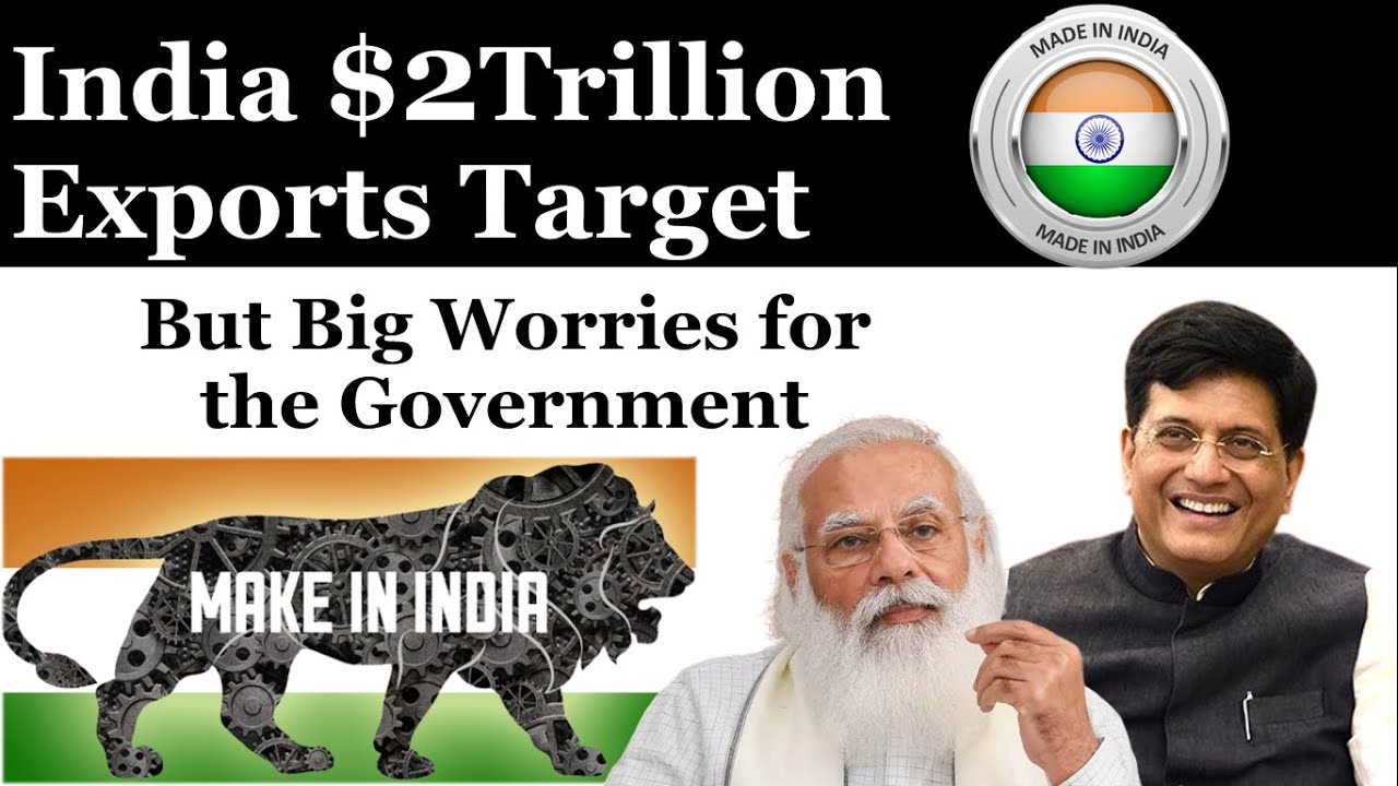India Targets $2 Trillion Exports by 2030 and 3rd largest economy by 2029 #upsc #india #ssc
