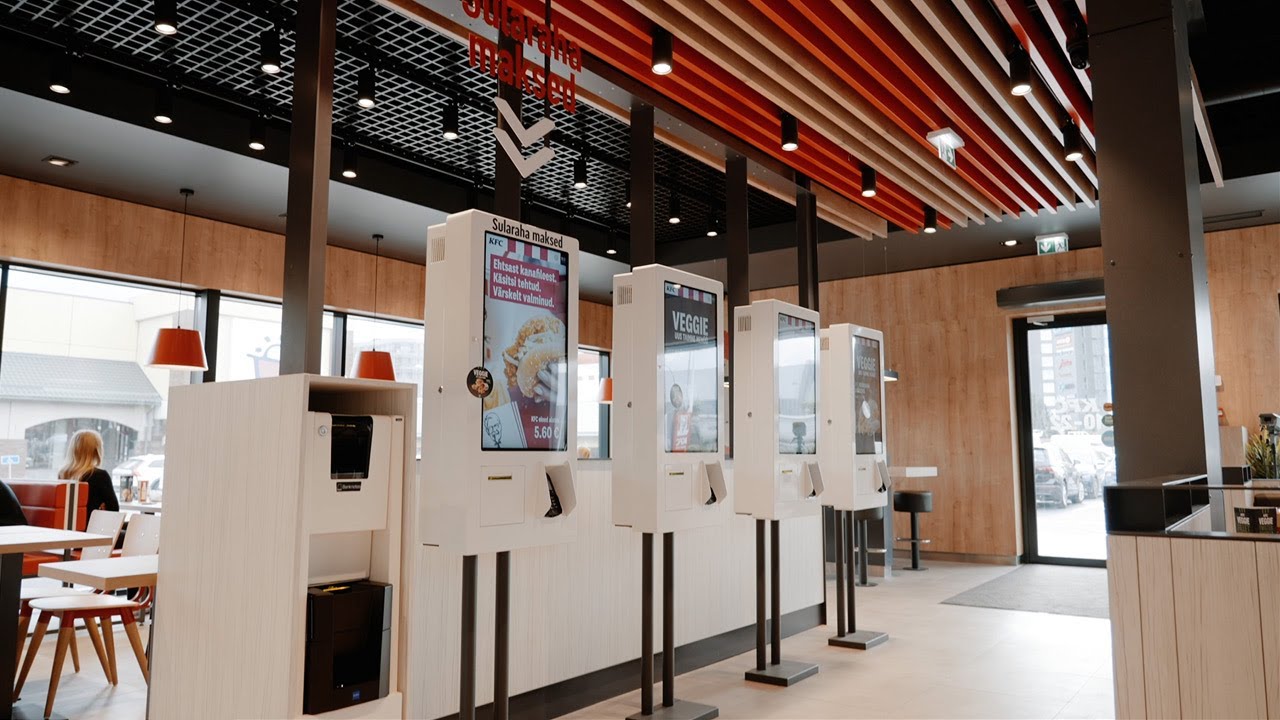 Self-Service Payment Stations at KFC Restaurants