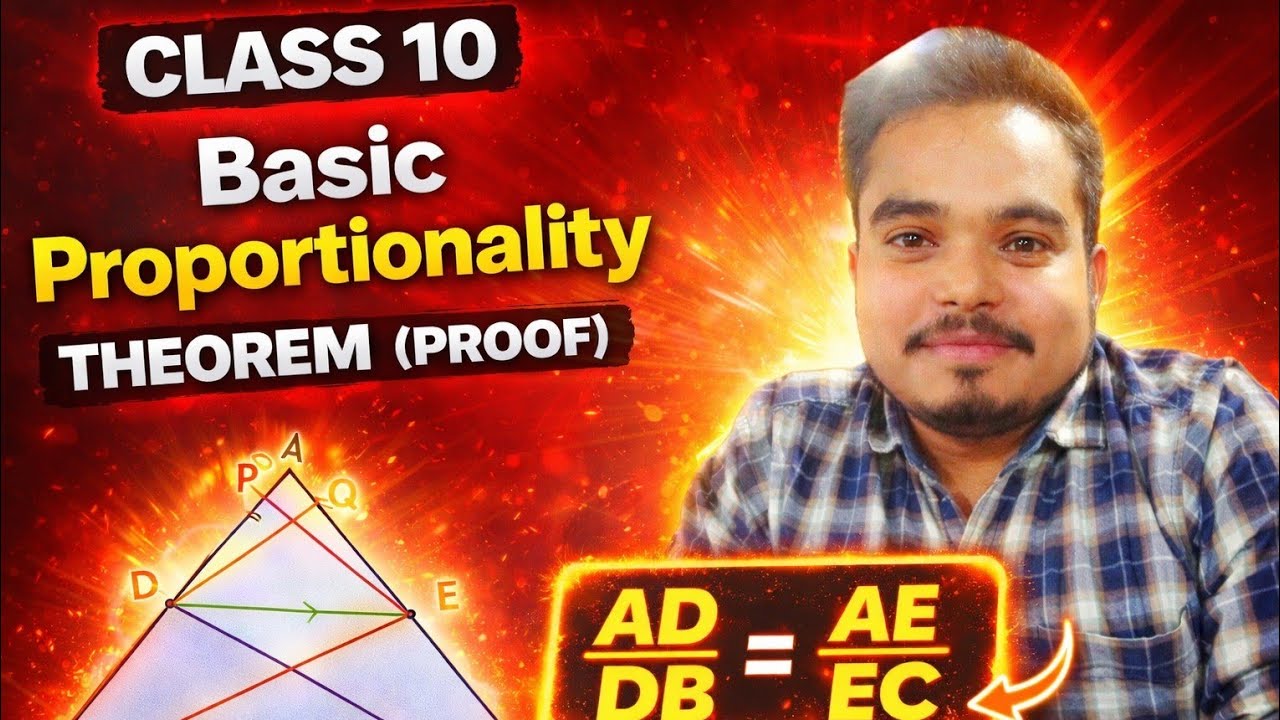Proof of Basic Proportionality Theorem (BPT) | Thales Theorem 🔥| Triangles | Claas 10th CBSE| RP Sir