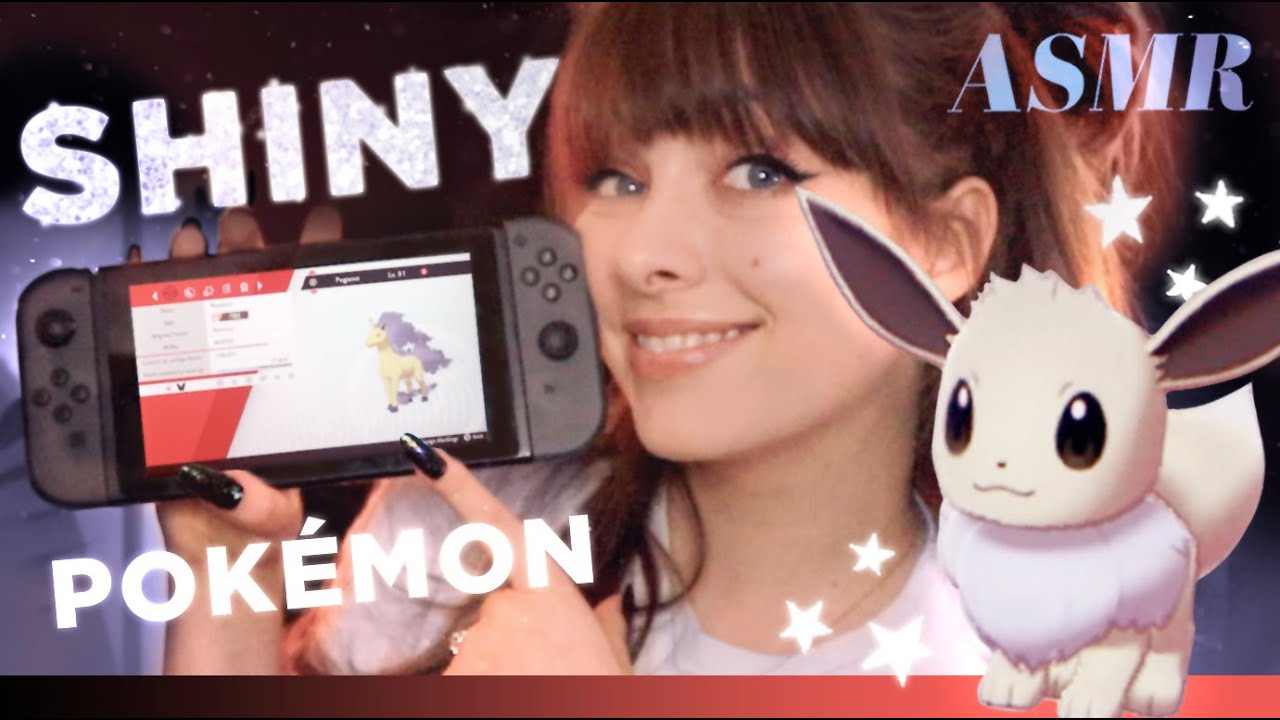 ASMR ✨ Shiny Pokémon Collection Show & Tell!✨  Whispers, Rain, Wind & Nintendo Switch Button Sounds