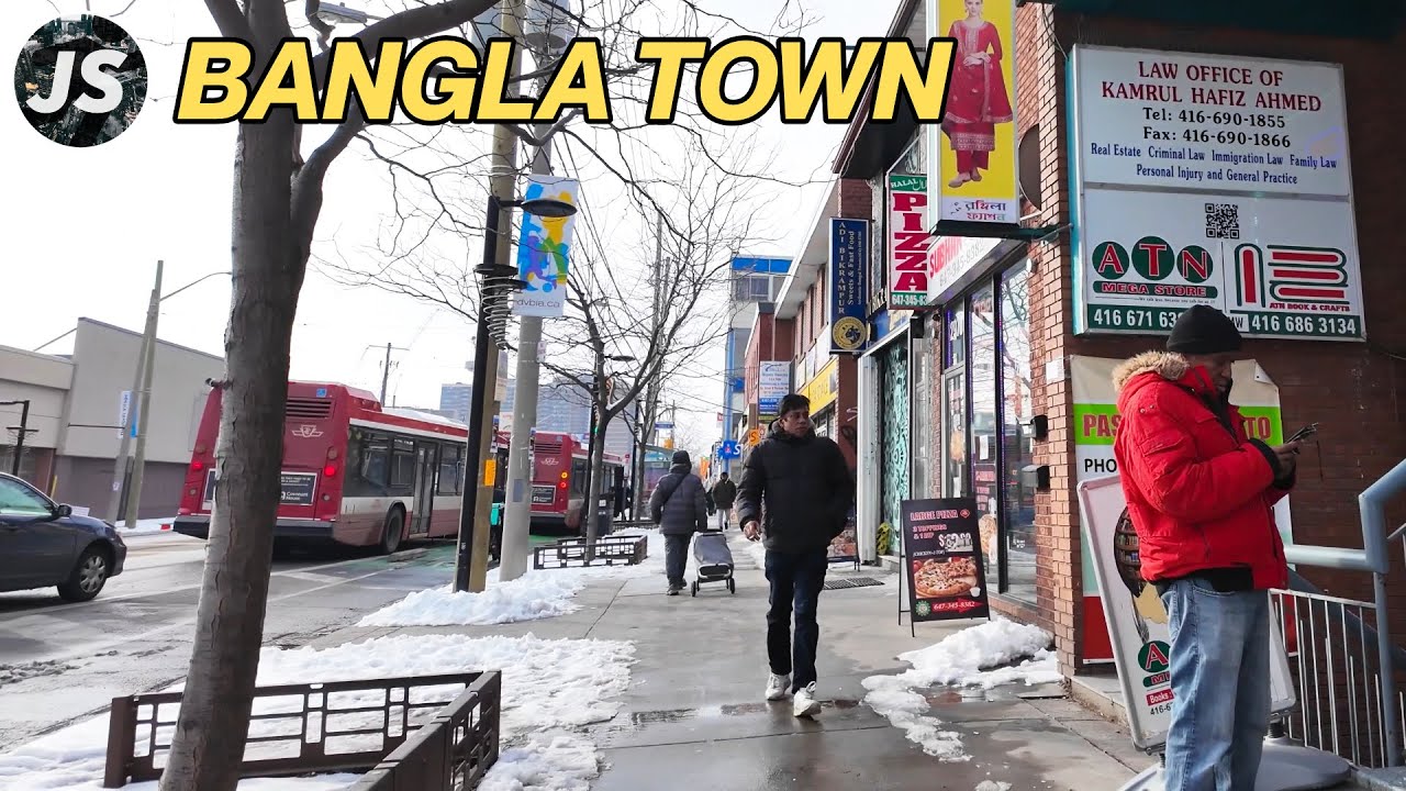 Victoria Park Station and Bangla Town | Toronto Walk (January 12, 2025)