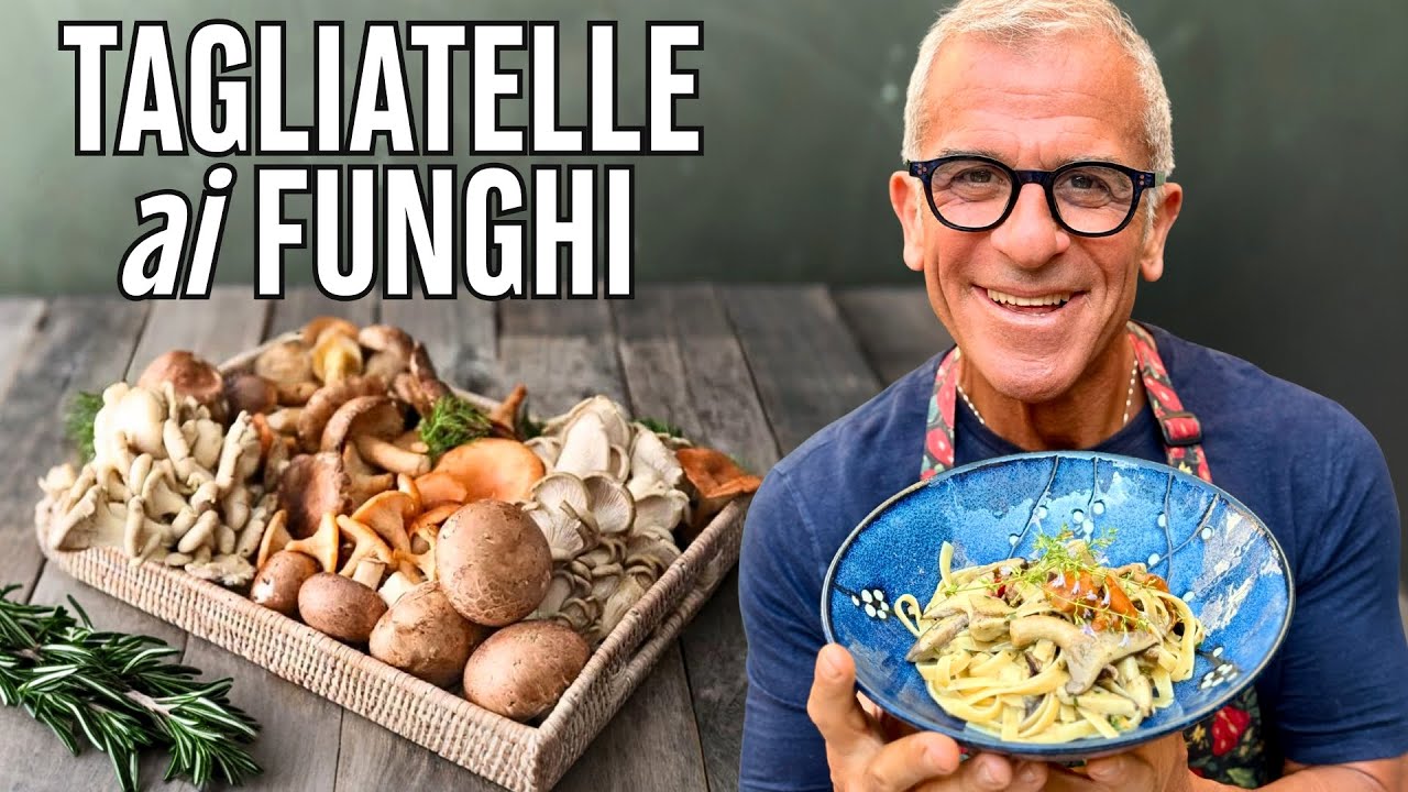 TAGLIATELLE AI FUNGHI - Ricetta facile facile (e bona!) di Chef Max Mariola