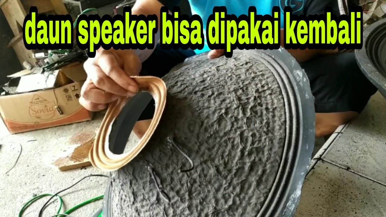 Cara melepas daun speaker supaya bisa di pakai kembali dan juga ganti spul, damper, dan coating