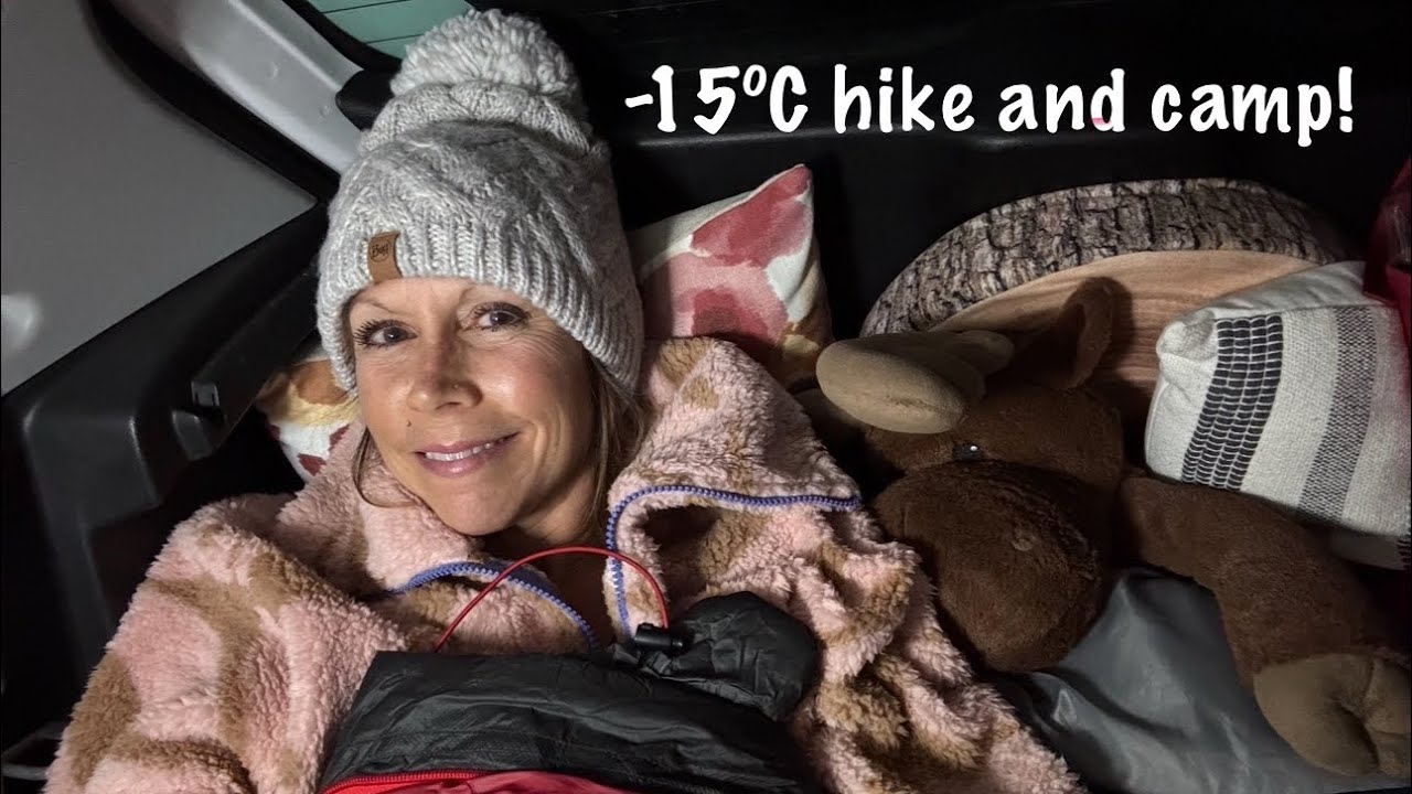 274) Поход и ночевка при температуре -15°C!
