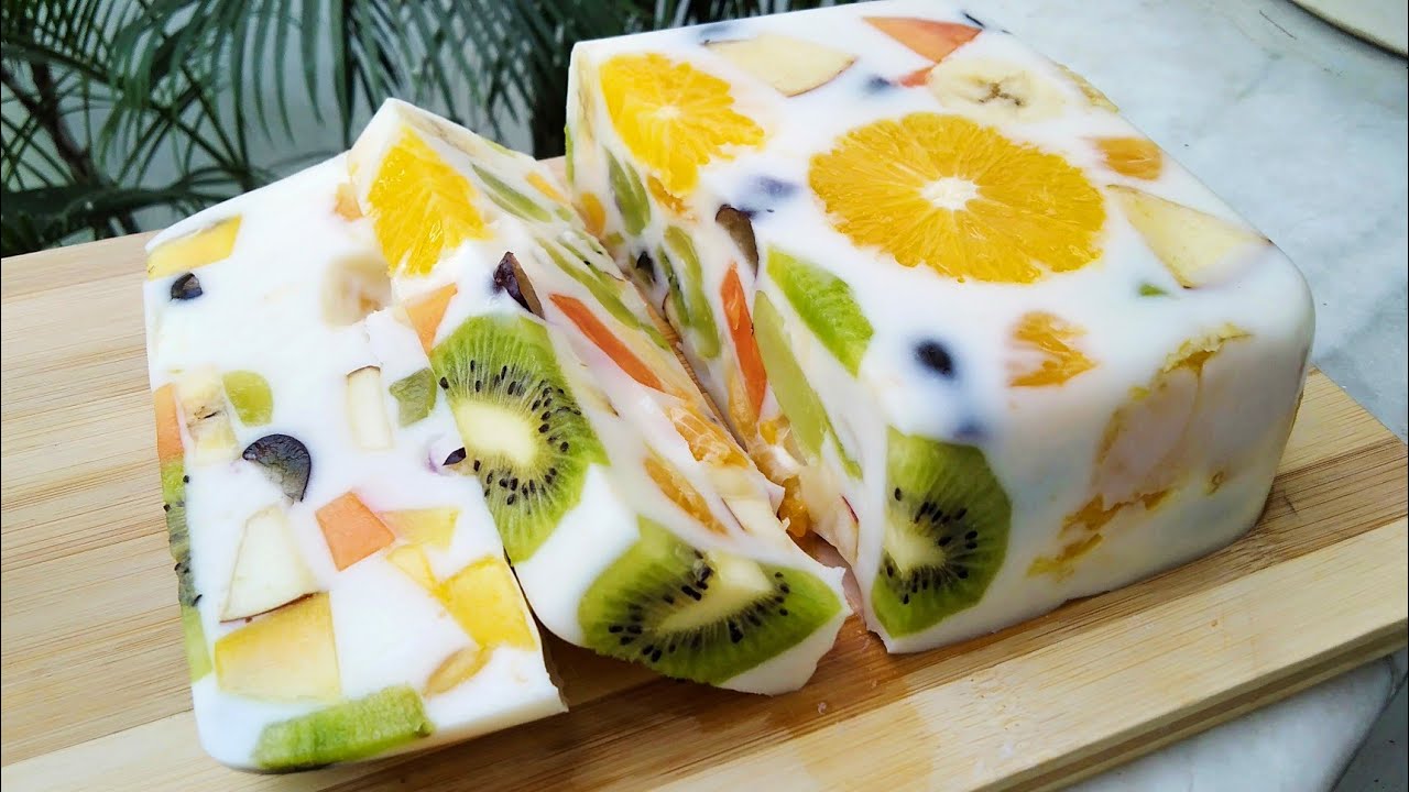 Fruits Milk Pudding l New Dessert Recipe l Milk Pudding Recipe l Fruits Dessert Recipe