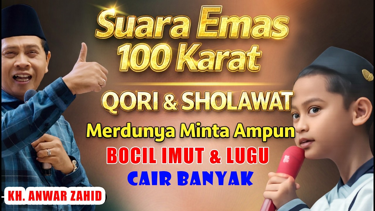 super merdu sampai menusuk kalbu suara qori dan sholawat dari faruk di pengajian kh. anwar zahid