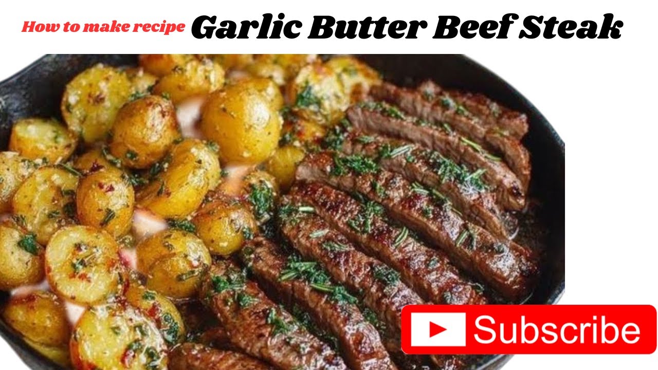 Garlic Butter Beef Steak and Potatoes Roasted / Easy One-Pan Dinner / Chef Salim