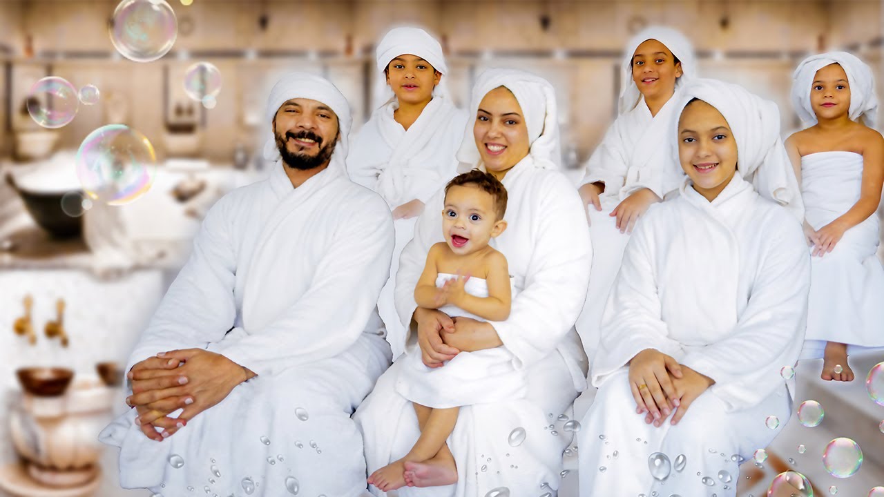 عيشنا اجازه كاملة في حمام🛀🏿(استحمينا بالكوز🪣)