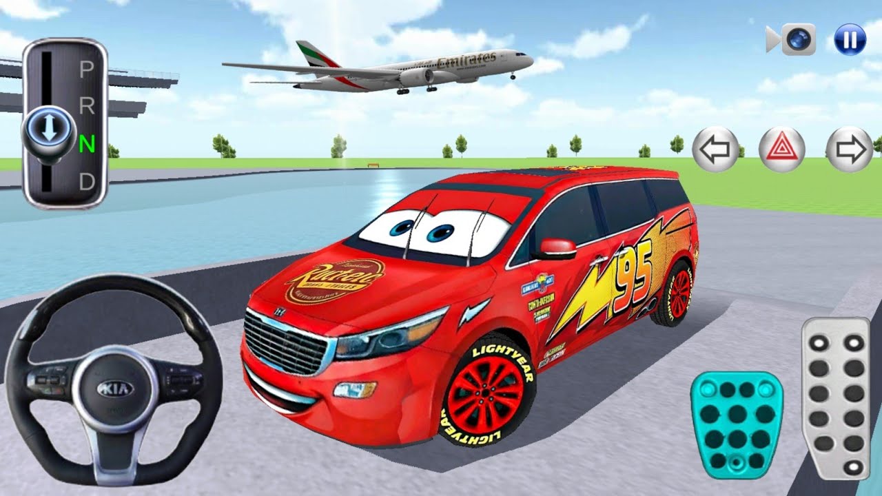 New Kia Lightning McQueen For Parking - 3d Driving Class android game || Car Game #gameplay #cargame