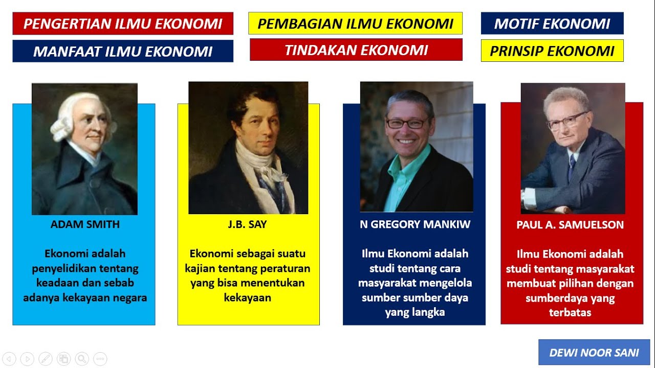 DESKRIPSI ILMU EKONOMI - TINDAKAN, PRINSIP DAN MOTIF EKONOMI