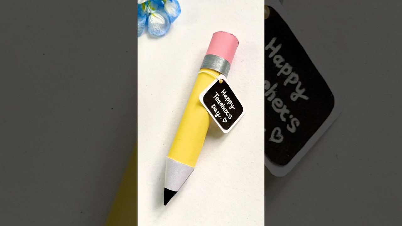 happy teachers day card / easy diy card ideas / Last minute teachers day card making at home