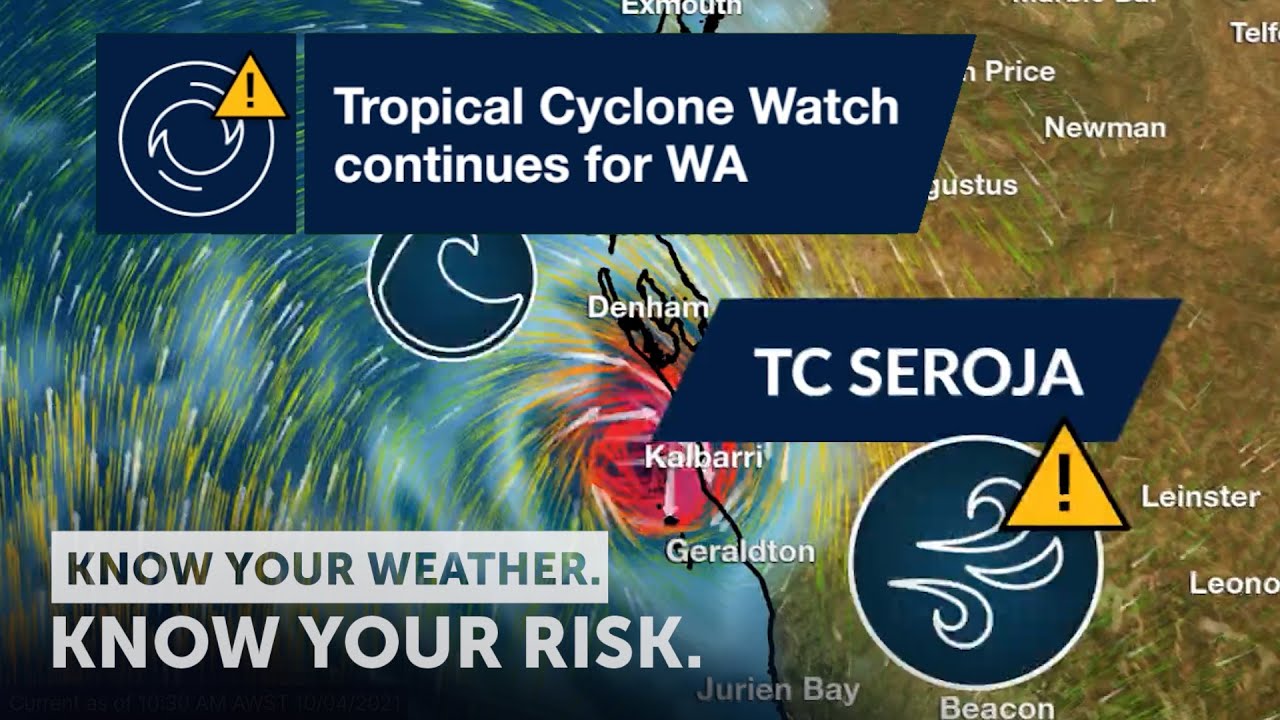 Severe Weather Update: Tropical Cyclone Watch continues for WA - 10 April, 2021