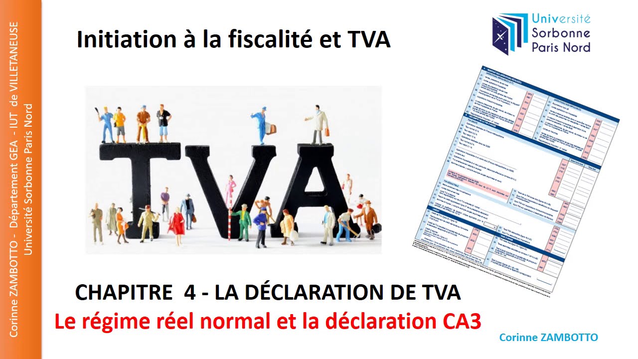 Cours de fiscalité - GEA- Régime réel normal de TVA 4.2