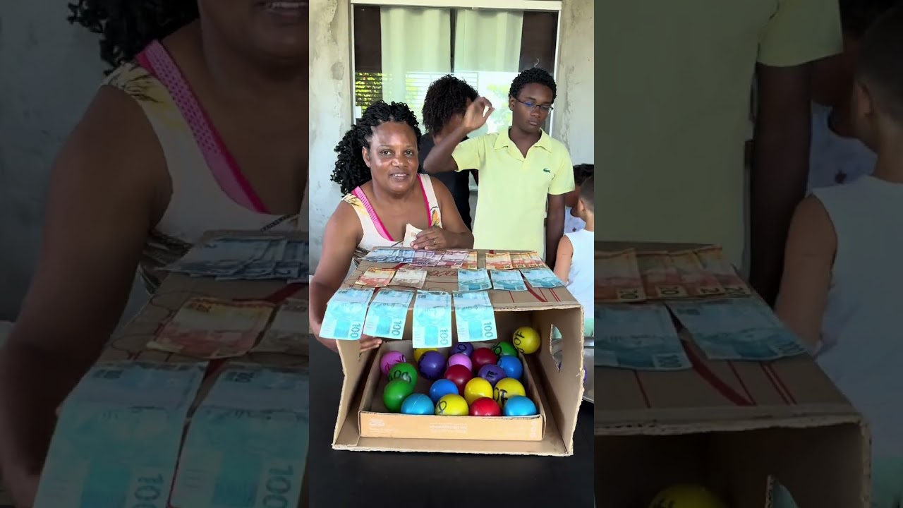 Quais são as cores das bolinhas da caixa?