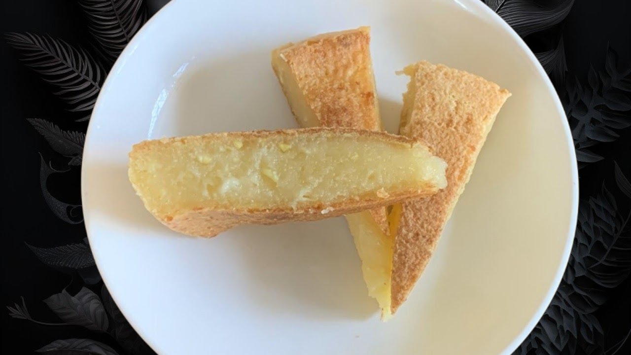 Cách làm BÁNH KHOAI MÌ NƯỚNG với đậu xanh và nước cốt dừa, giòn rụm bên ngoài, dẻo mềm bên trong