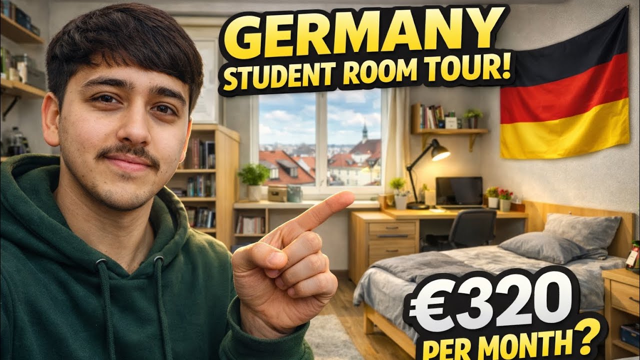 320€ University Dorm in Germany | Complete tour | Wurzburg city @elyasnagri