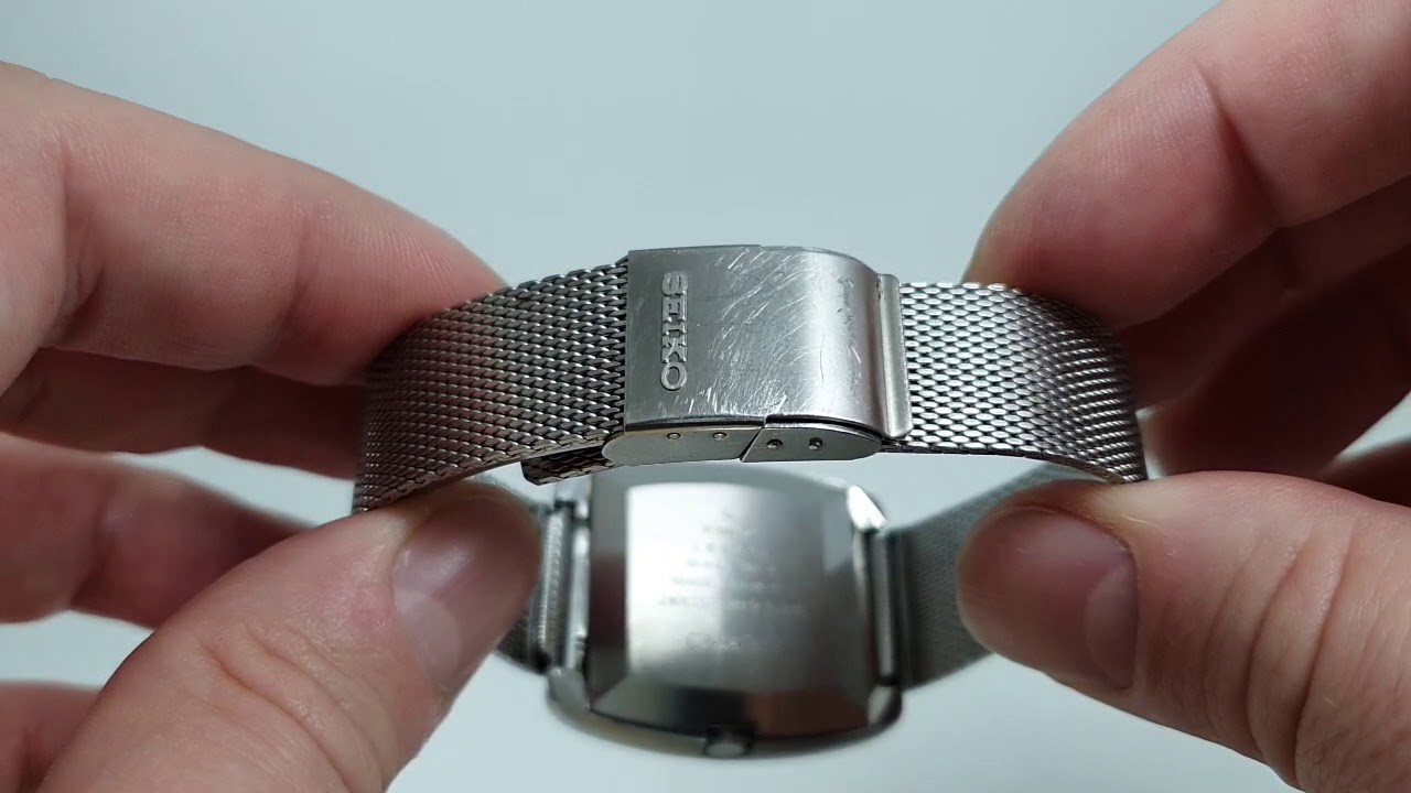 Как отрегулировать браслет винтажных сетчатых часов Seiko без использования специальных инструмен...