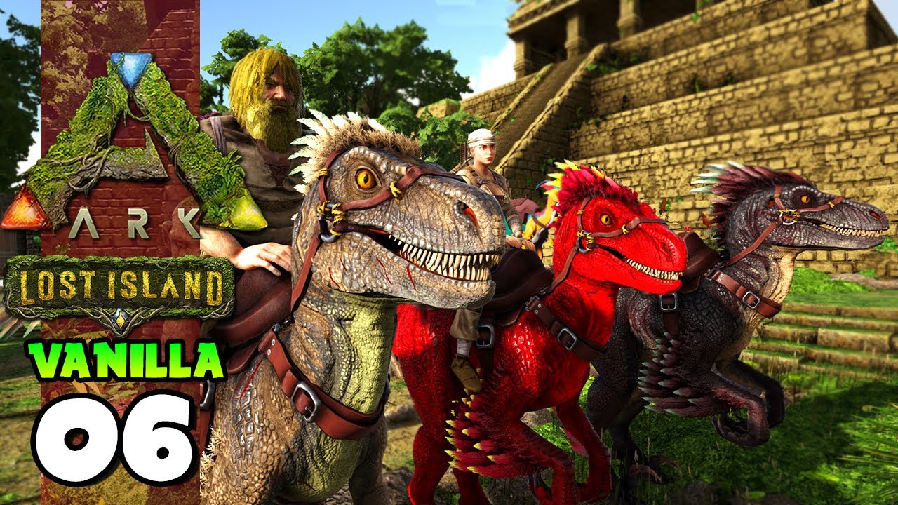NOSSOS PRIMEIROS CARNÍVOROS RAPTORS!!! ARK: LOST ISLAND (VANILLA) 06