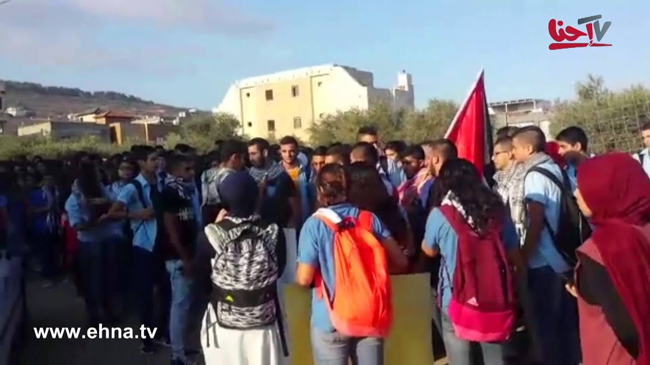 طلاب مدرسة الحكمة في سخنين ينطلقون في مسيرة غاضبة احتجاجًا على سياسة الاعدام الميداني