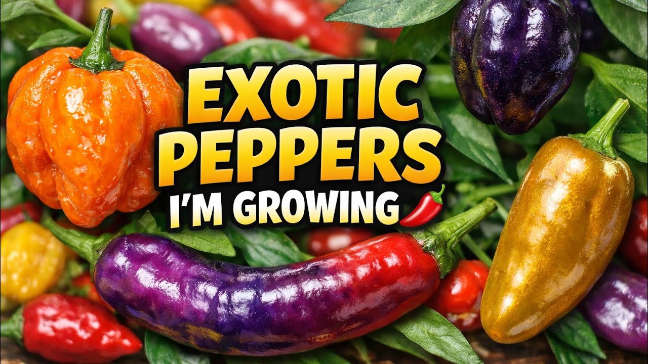 Peppers I&rsquo;m Most Excited to Grow This Season 🌶️ | Exotic & Colourful Chili Varieties