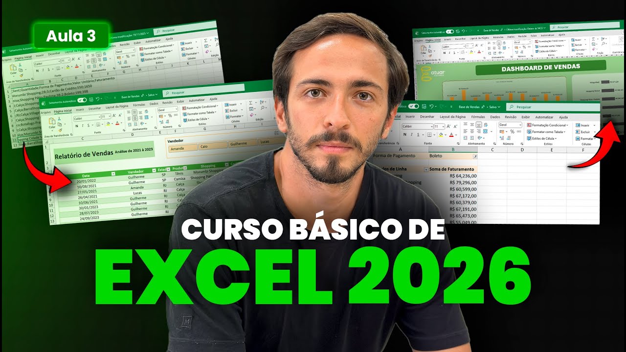 Curso de Excel Básico 2026 | Aula 03 | GRATUITO