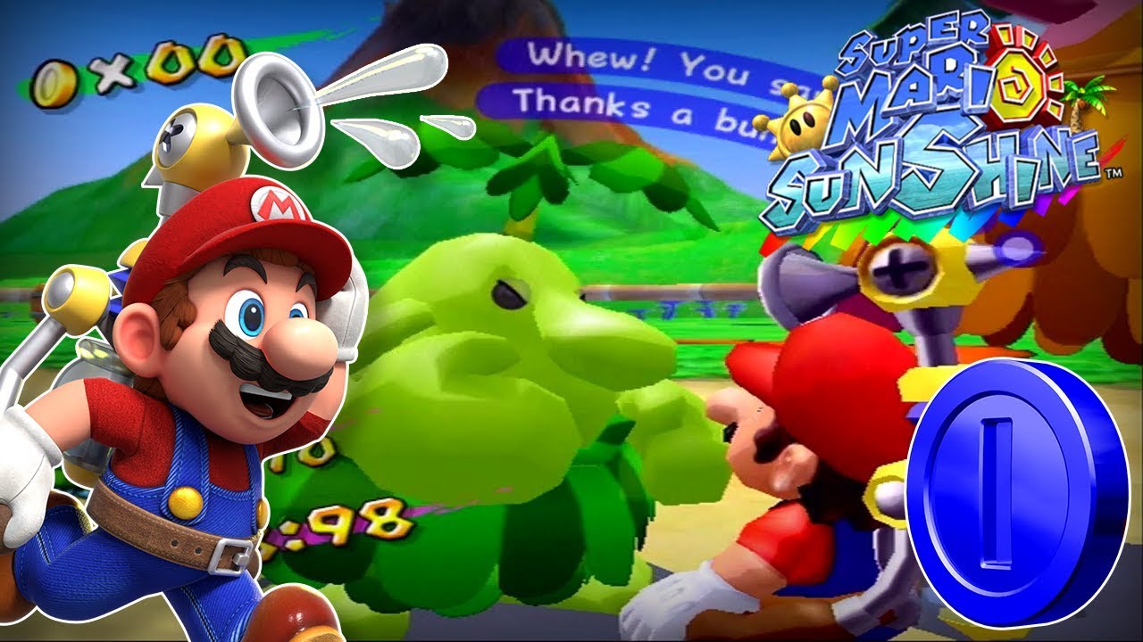 Super Mario Sunshine - Pianta Village Blue Coins