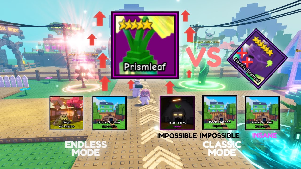 Prismleaf Buff! New Prismleaf vs Electric Beetroot | Garden Tower Defense 1.16.0