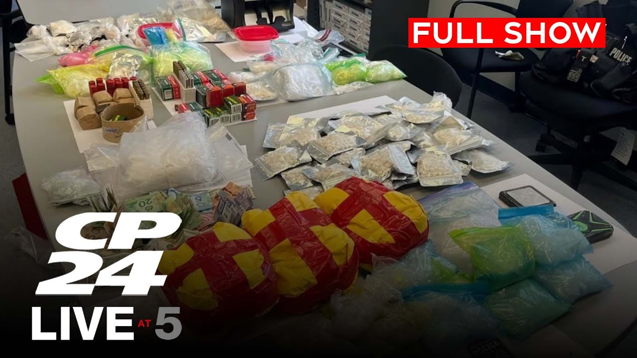$1M in illegal drugs seized as part of drug trafficking probe  | CP24 Live at Five for Nov 13 2025